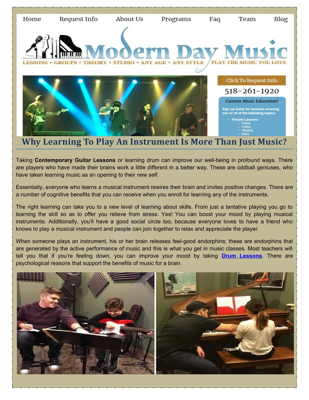 why learning to play an instrument is more than