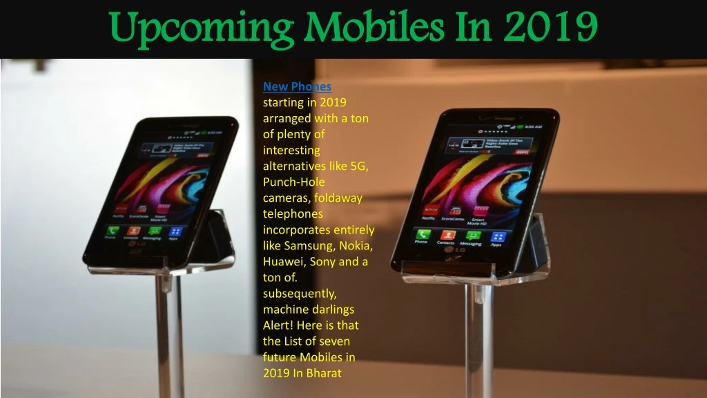 upcoming mobiles in 2019