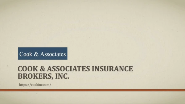 Cook & Associates Insurance Brokers, Inc