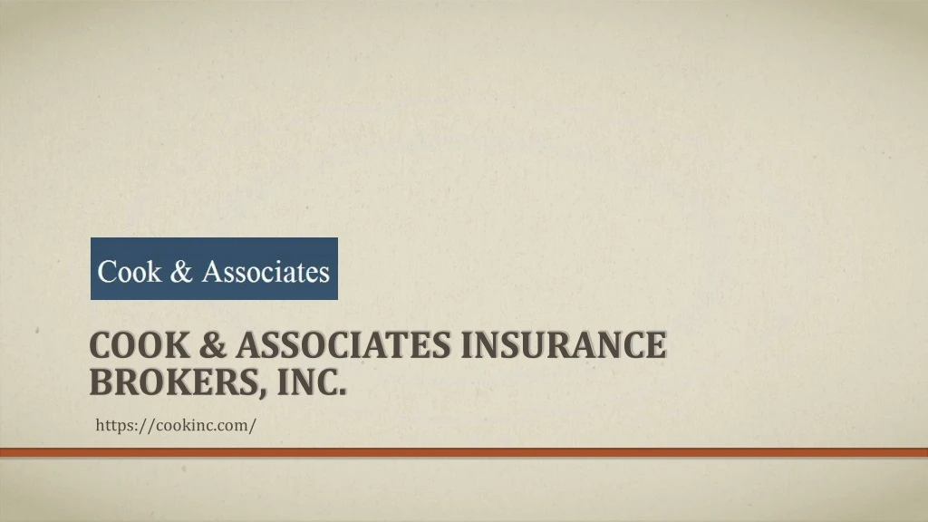cook associates insurance brokers inc