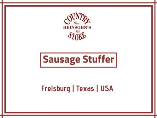 Best models of Sausage Stuffer - Texas