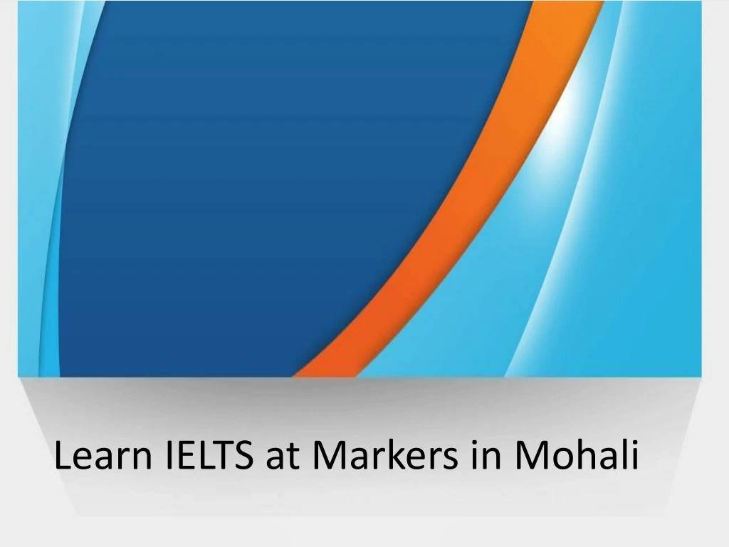 learn ielts at markers in mohali