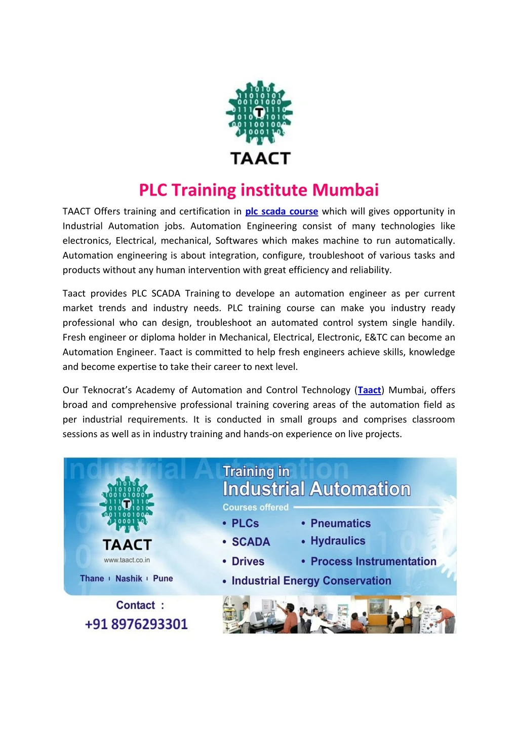 plc training institute mumbai