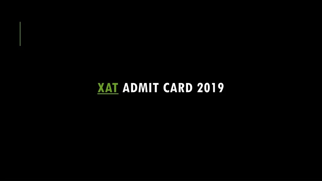 xat admit card 2019