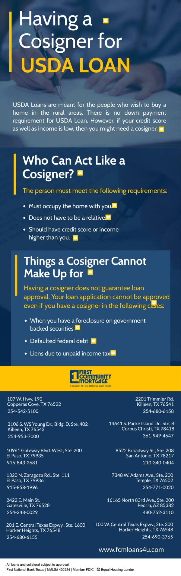 Having A Cosigner For USDA Loan