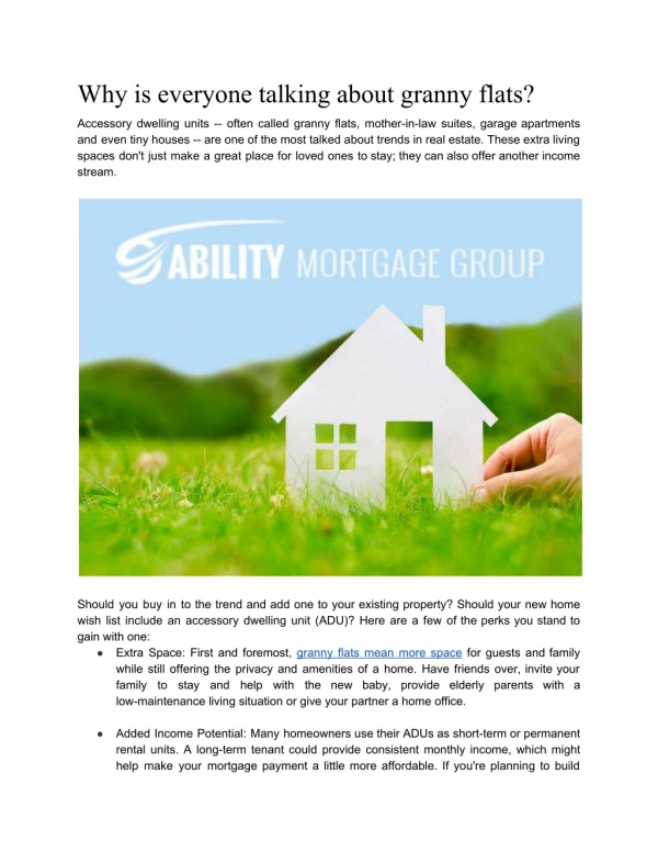 Ability mortgage group