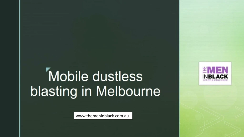 mobile dustless blasting in melbourne