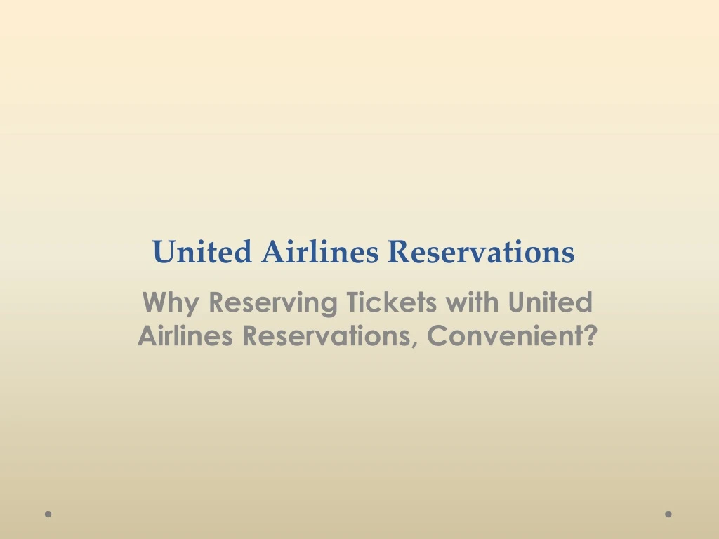 United Airlines Reservations N 