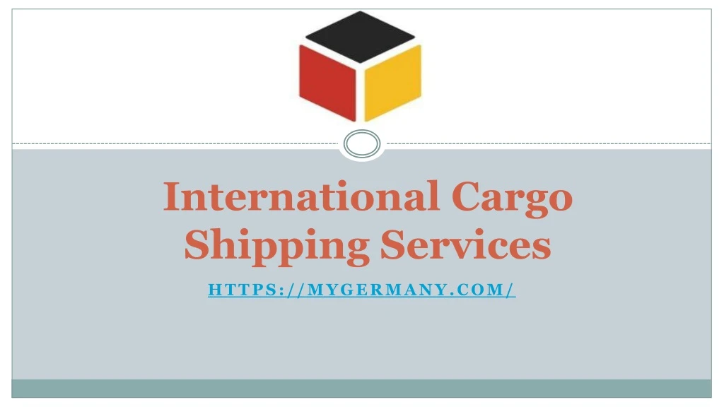 international cargo shipping services
