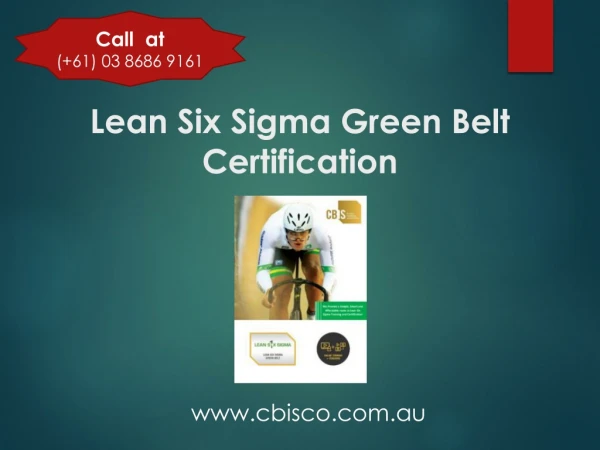 Get Lean Six Sigma Green Belt Course