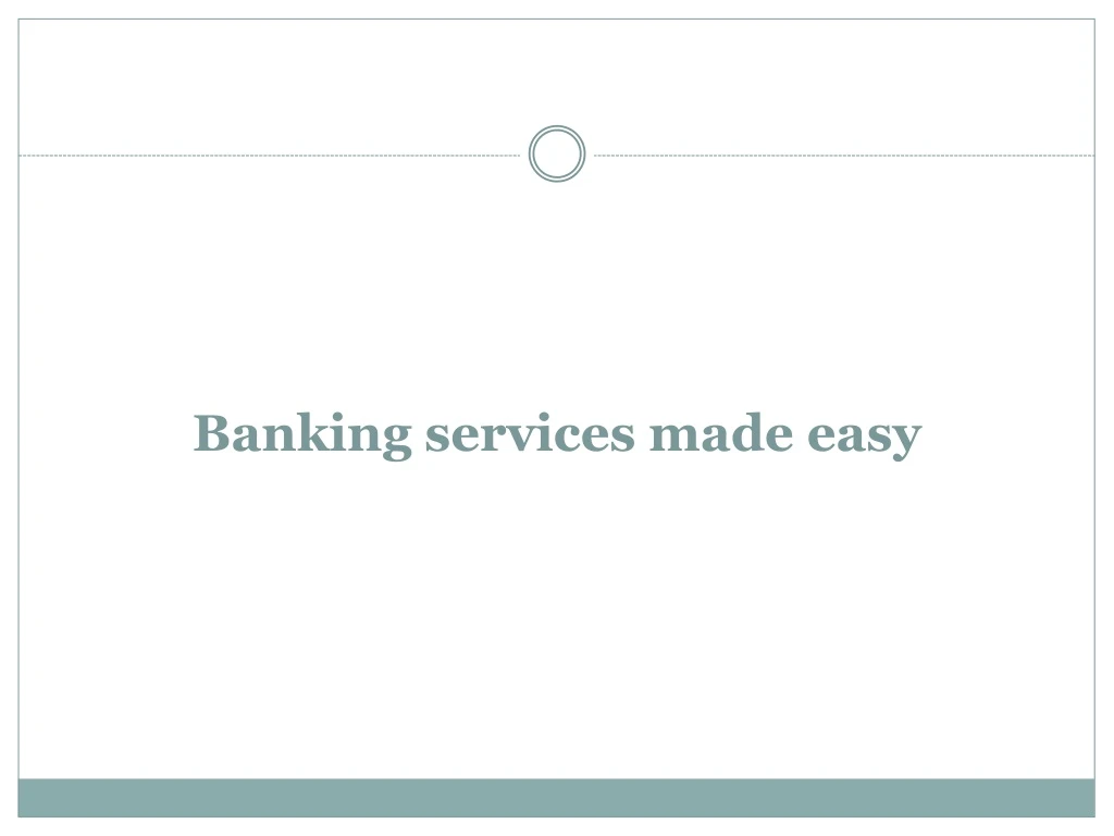 banking services made easy