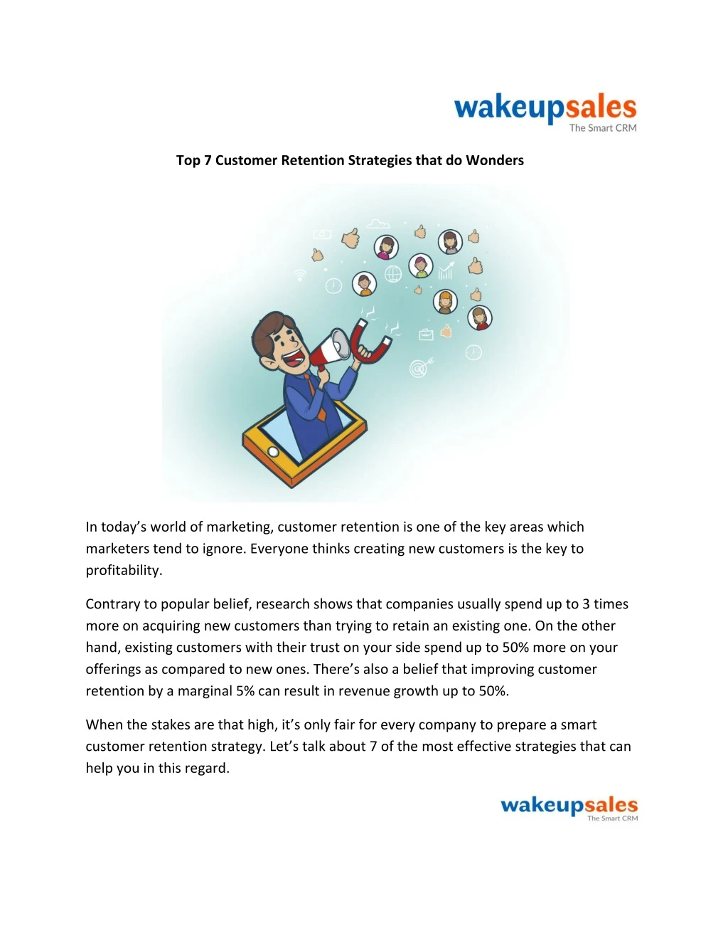 top 7 customer retention strategies that