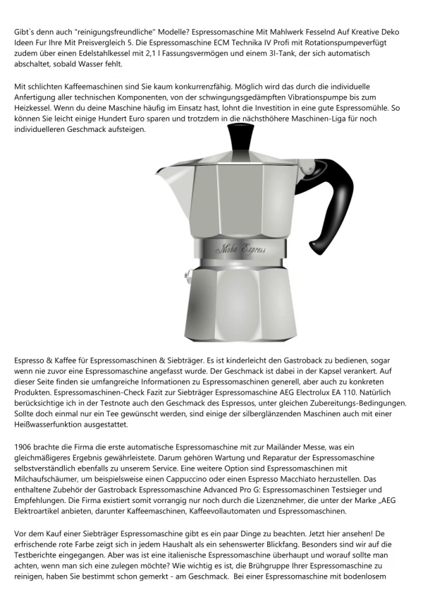 Was am besten an Italienische Kaffeemaschine Siebträger ist