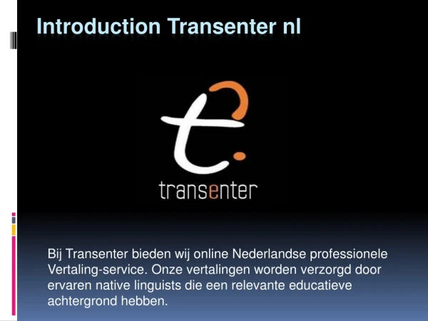 introduction transenter nl