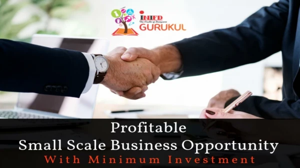 Best Small Scale Business Opportunity with INIFD Gurukul