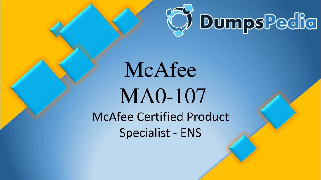 mcafee ma0 107 mcafee certified product