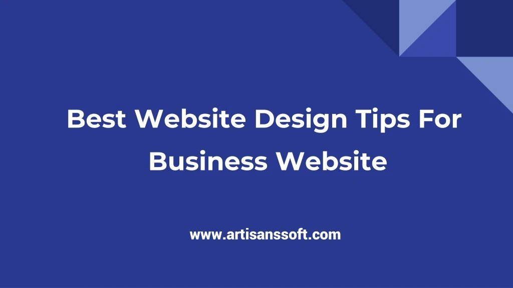 best website design tips for business website