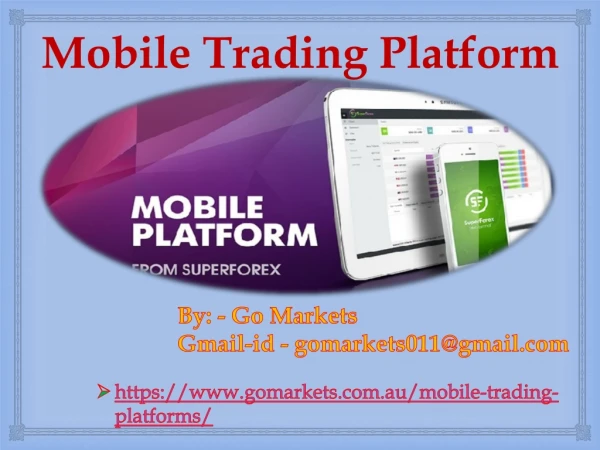 Mobile Trading Platform |Gomarket Mobile Trading Platform