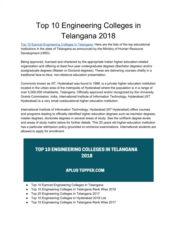 Top 10 engineering colleges in telangana 2018 (1)