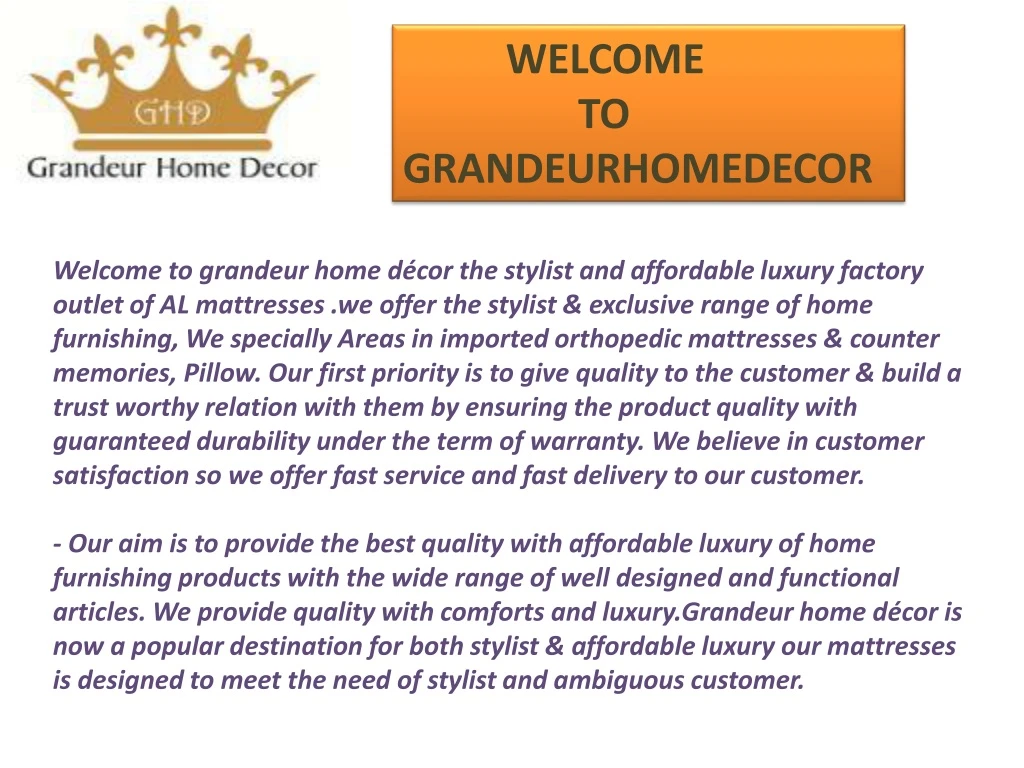 welcome to grandeurhomedecor