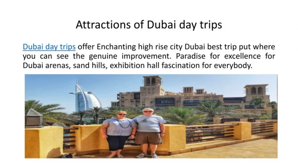 Attractions of Dubai day trips