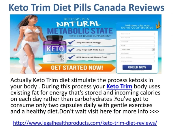 Keto Trim Diet Pills Canada Reviews A Weight Loss Supplement That Works?