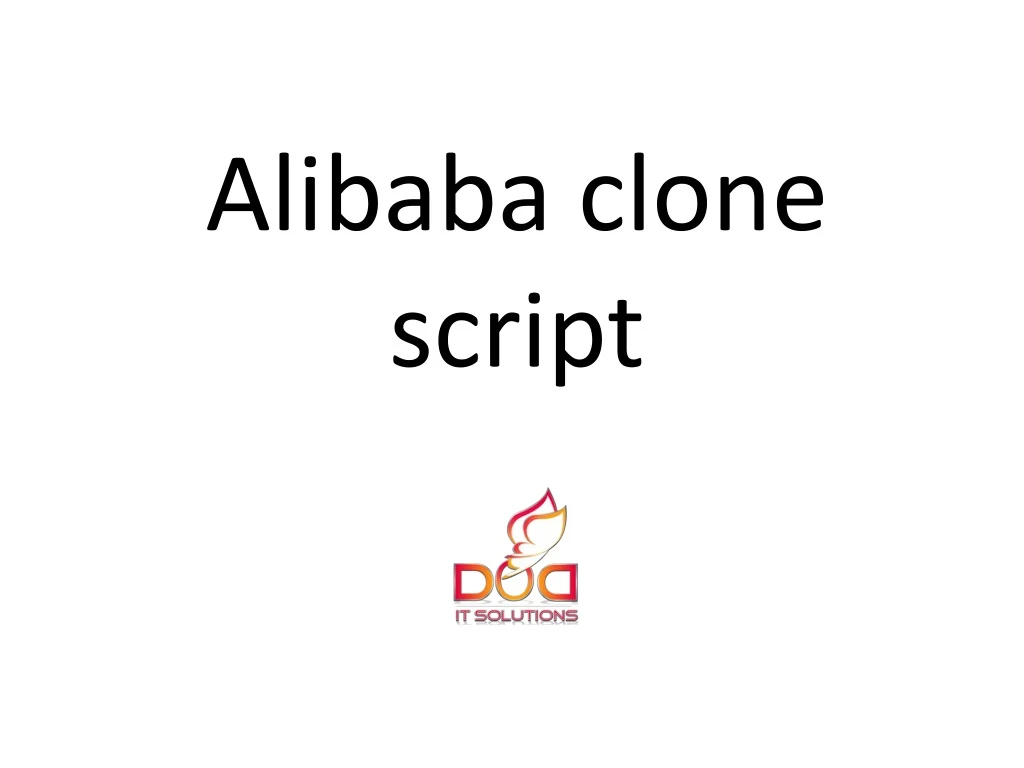 alibaba clone script