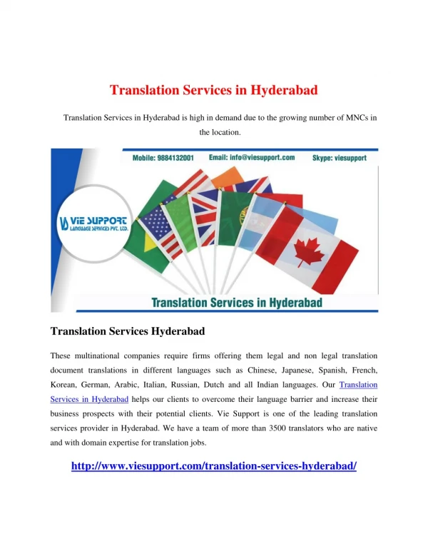 Translation Services in Hyderabad
