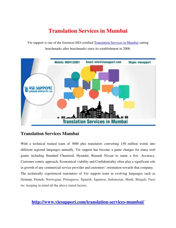 Translation Services in Mumbai