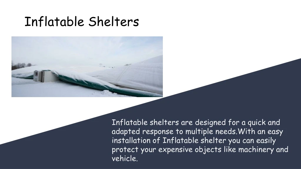 inflatable shelters