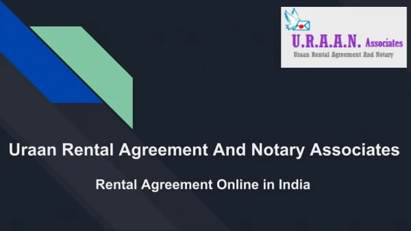 Online Rental Agreement Services