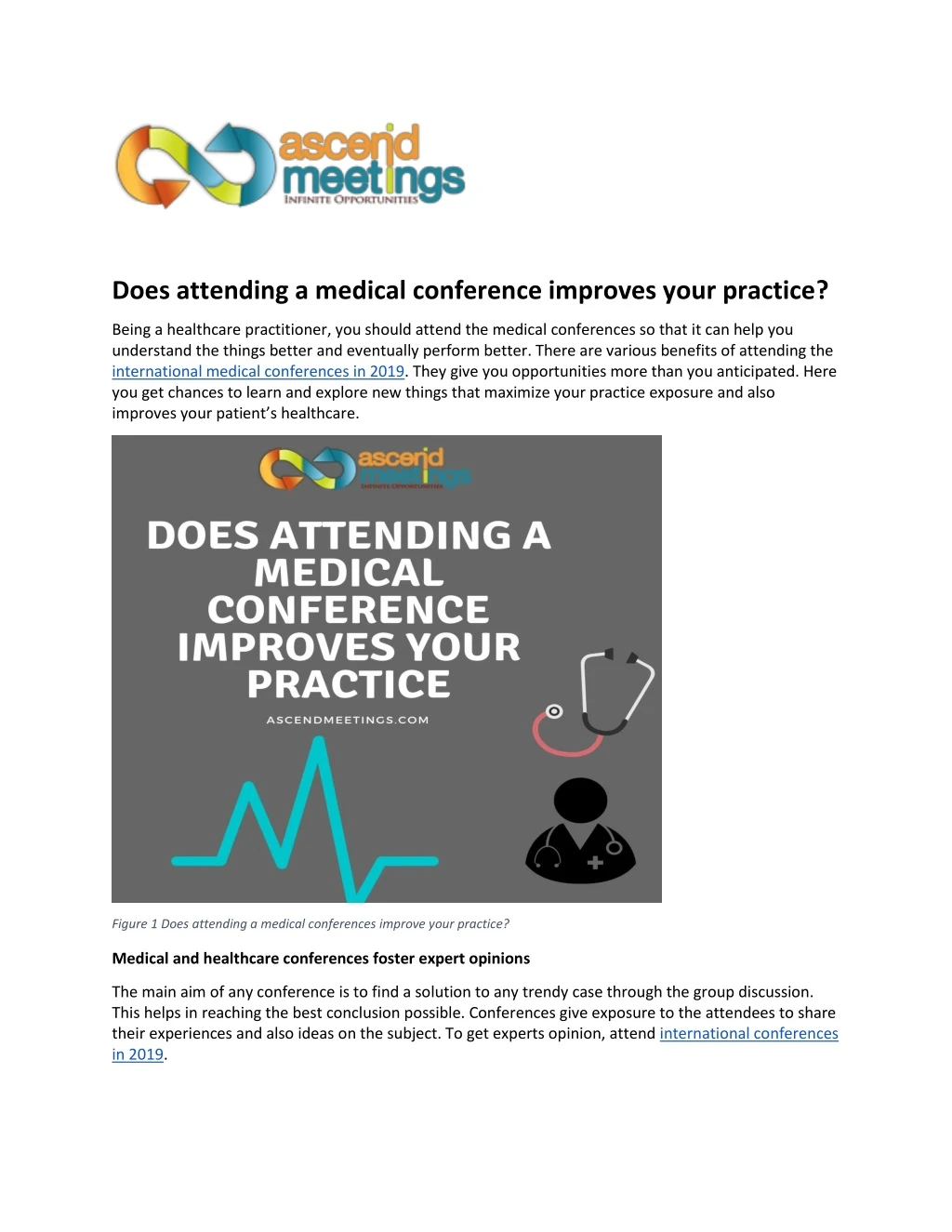does attending a medical conference improves your