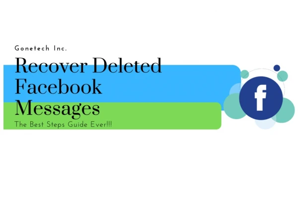 Full steps Tutorial To Recover Your Deleted Facebook Messages - The Best Steps Guide | You Can’t Miss!!!