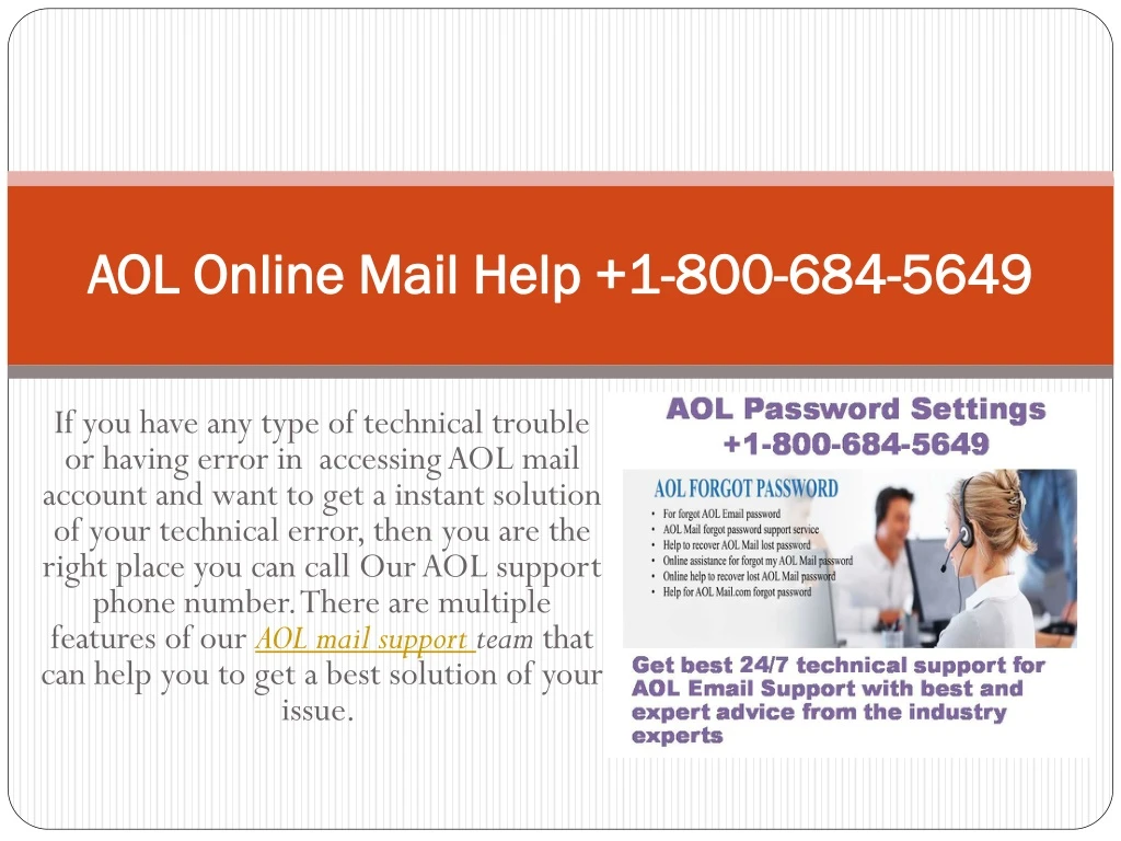 aol online mail help 1 800 684 5649