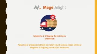 Flexible Restrictions Settings with Magento 2 Shipping Restrictions Extension - slide 1