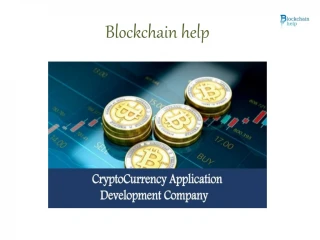 Blockchain Application Development Services by Blockchain help - slide 1