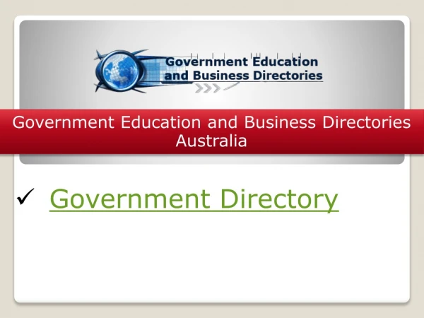 Government Directory Australia