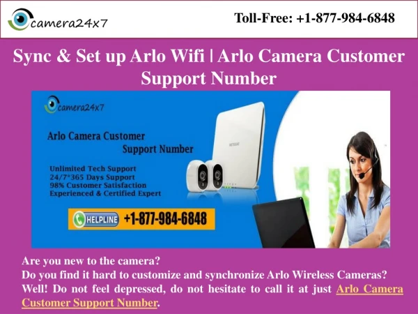 Official 1-877-984-6848 Sync & Set up Arlo Wifi