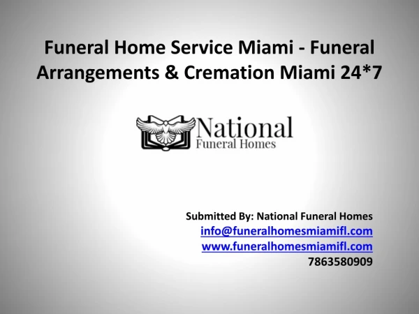 Funeral Home Service Miami – National Funeral Homes