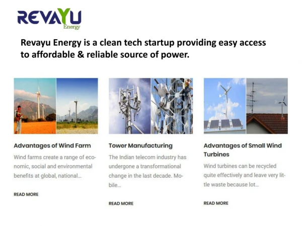 Revayu Energy - Wind and Solar for Industries