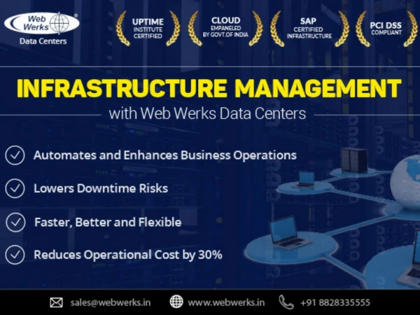 Simplify your IT with robust and reliable infrastructure management solutions with Web Werks Data centers.