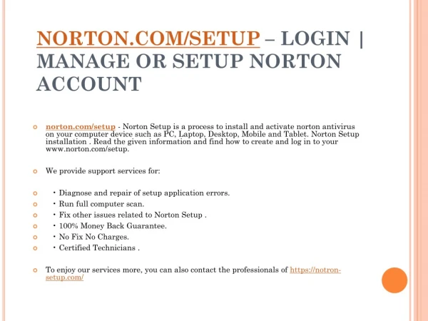 norton com setup login manage or setup norton account