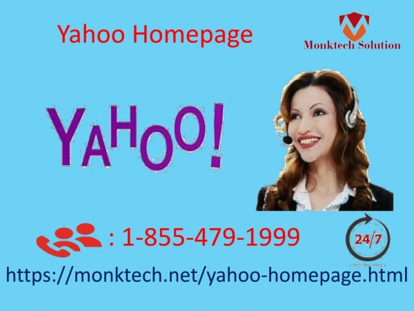Get solutions of Yahoo Homepage 1-855-479-1999 errors in a speedy manner