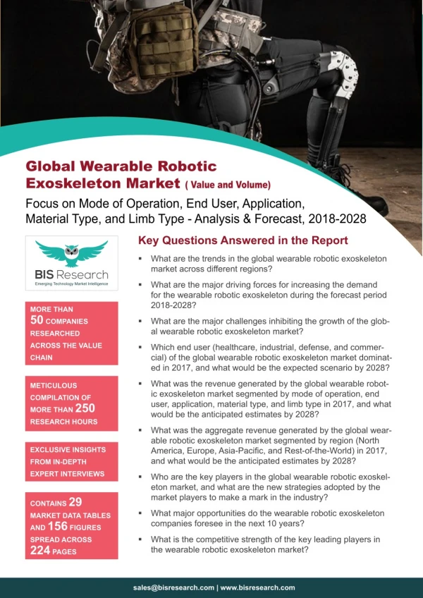 Wearable Robotic Exoskeleton Market Research Report