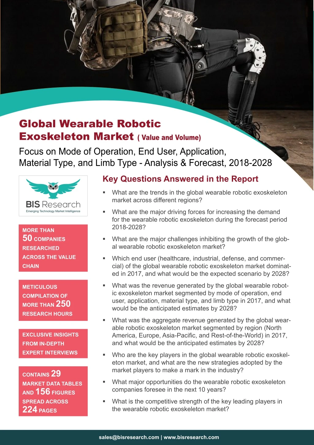global wearable robotic exoskeleton market value