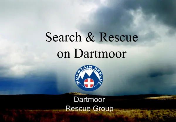 Search Rescue on Dartmoor