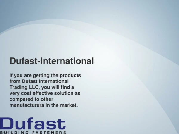 Bolt Supply Company in Dubai, UAE | Dufast-International