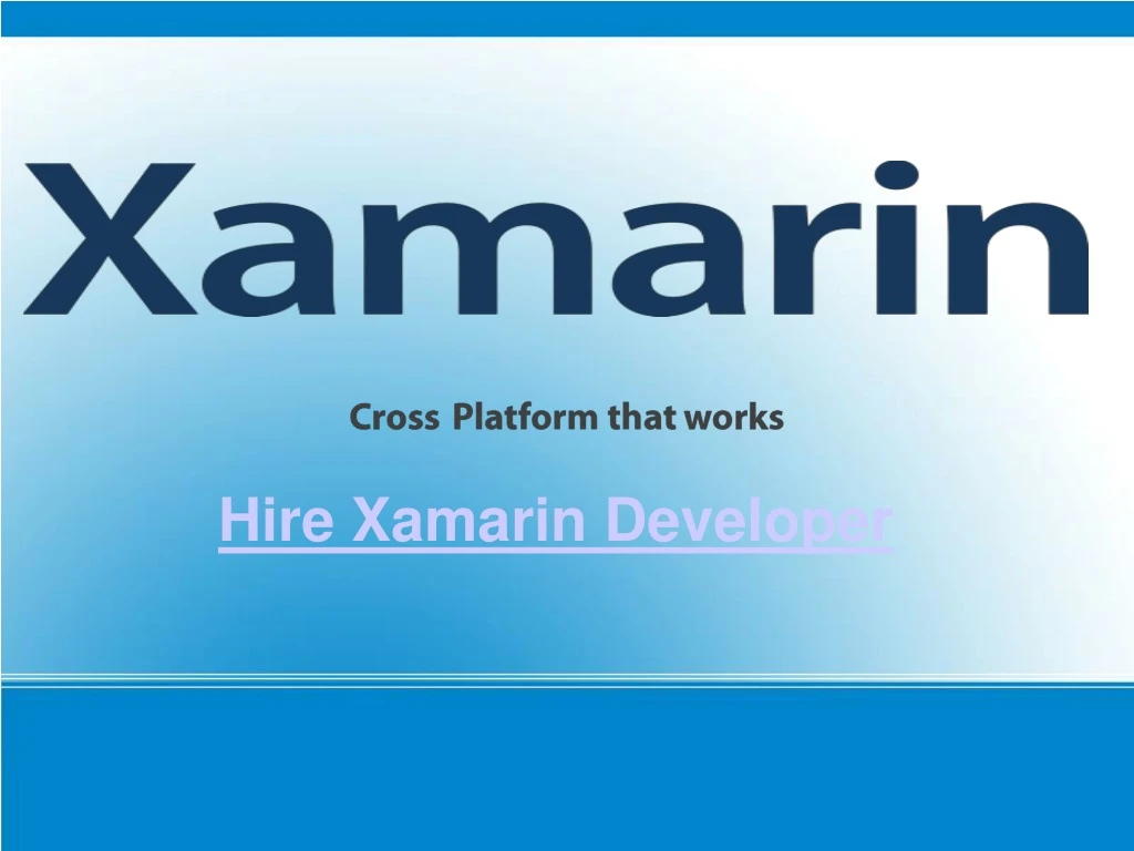 hire xamarin developer