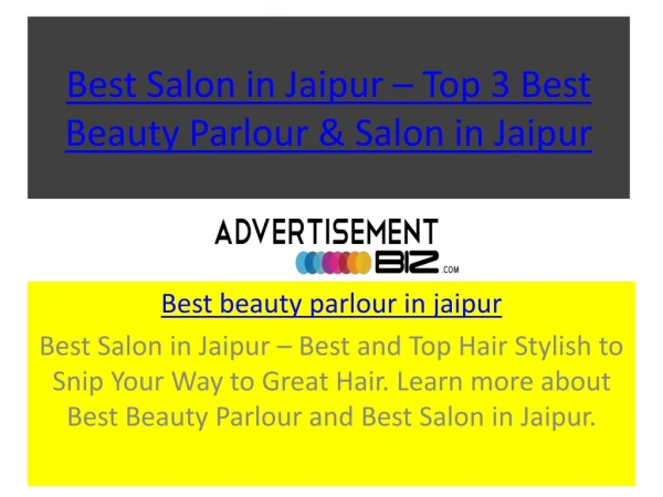best beauty parlour in jaipur