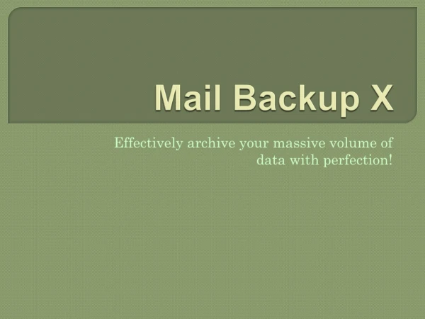 Backup Apple Mail Data Folder